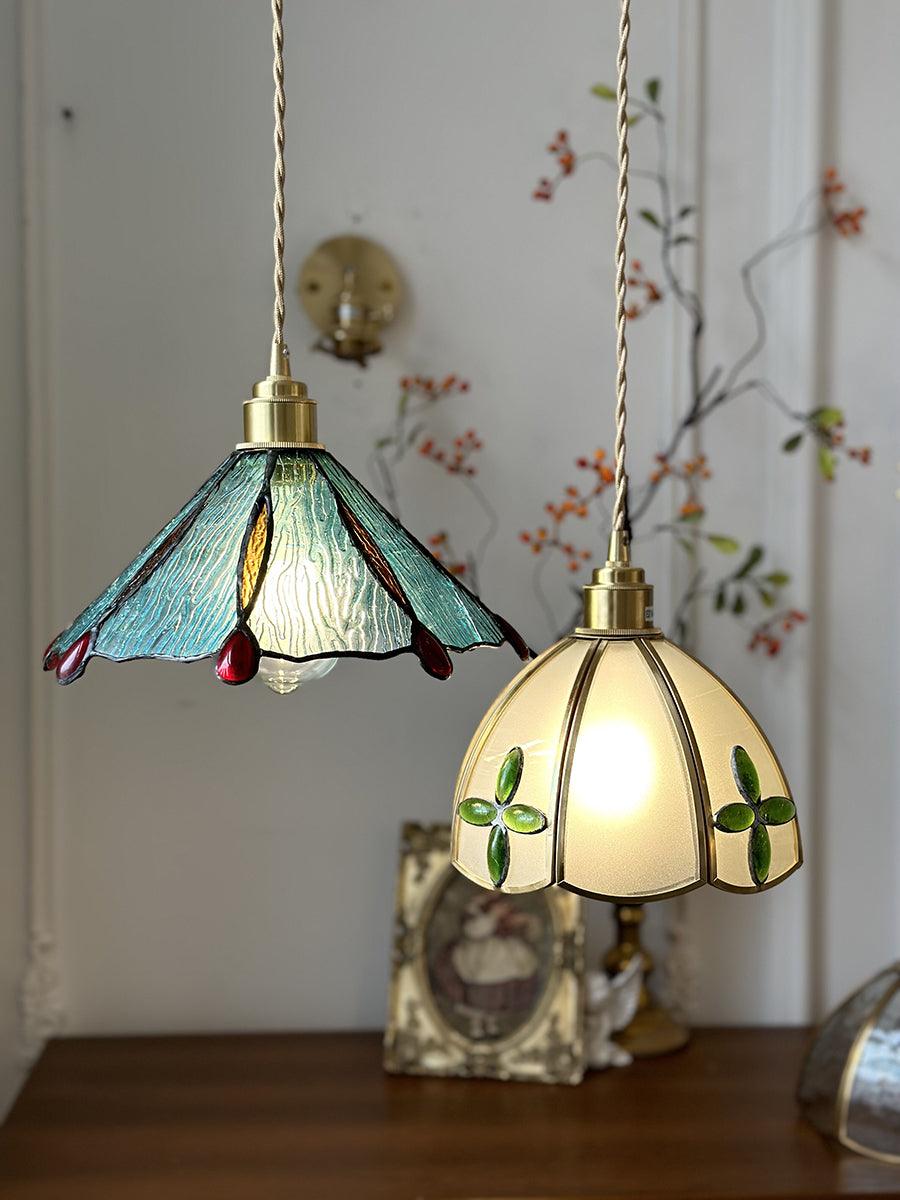 Colorful Stained Glass Pendant Light