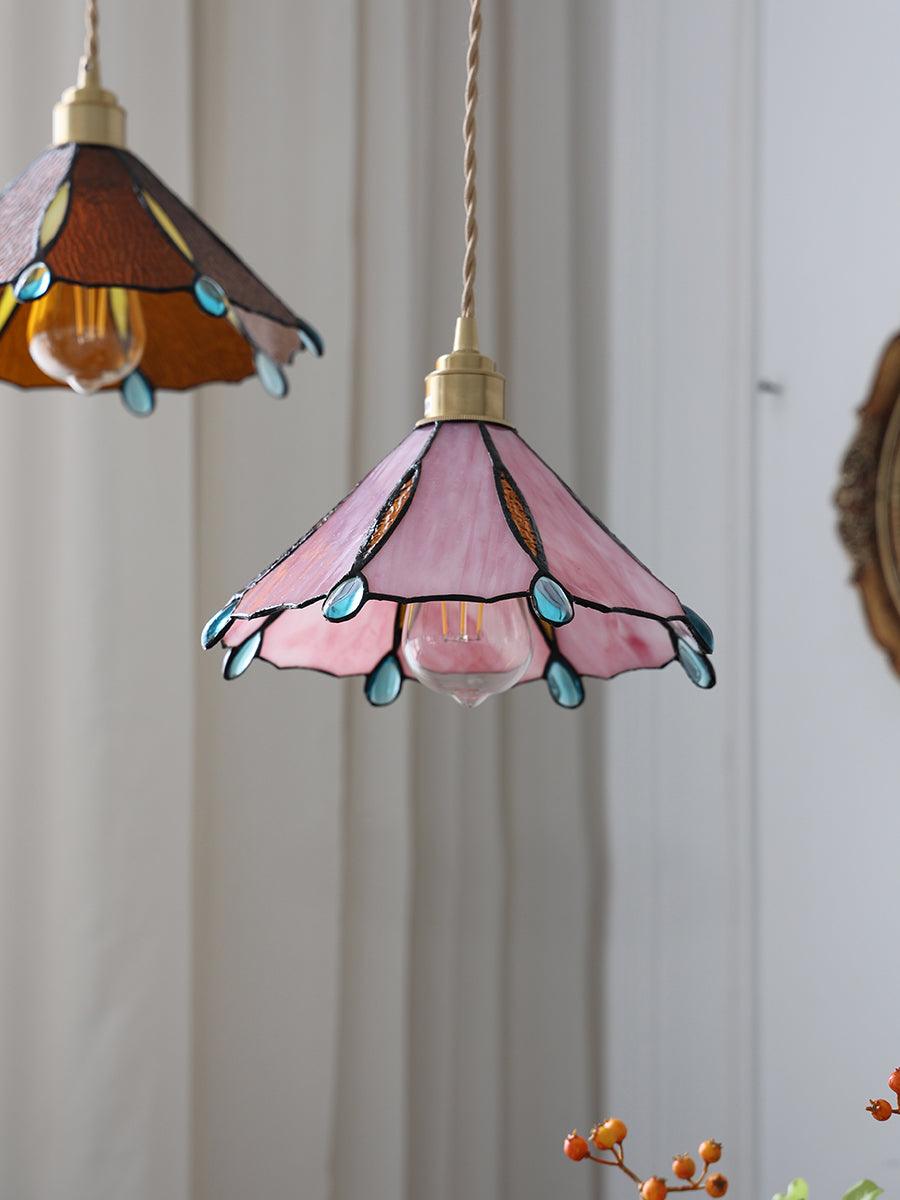 Colorful Stained Glass Pendant Light