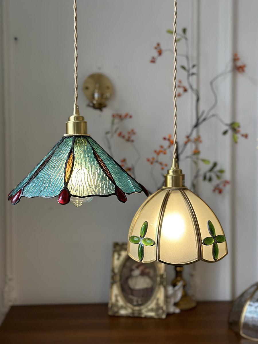 Colorful Stained Glass Pendant Light