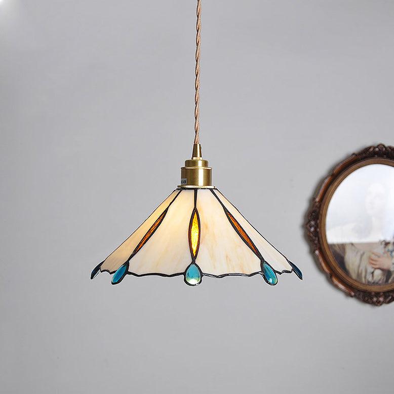 Colorful Stained Glass Pendant Light