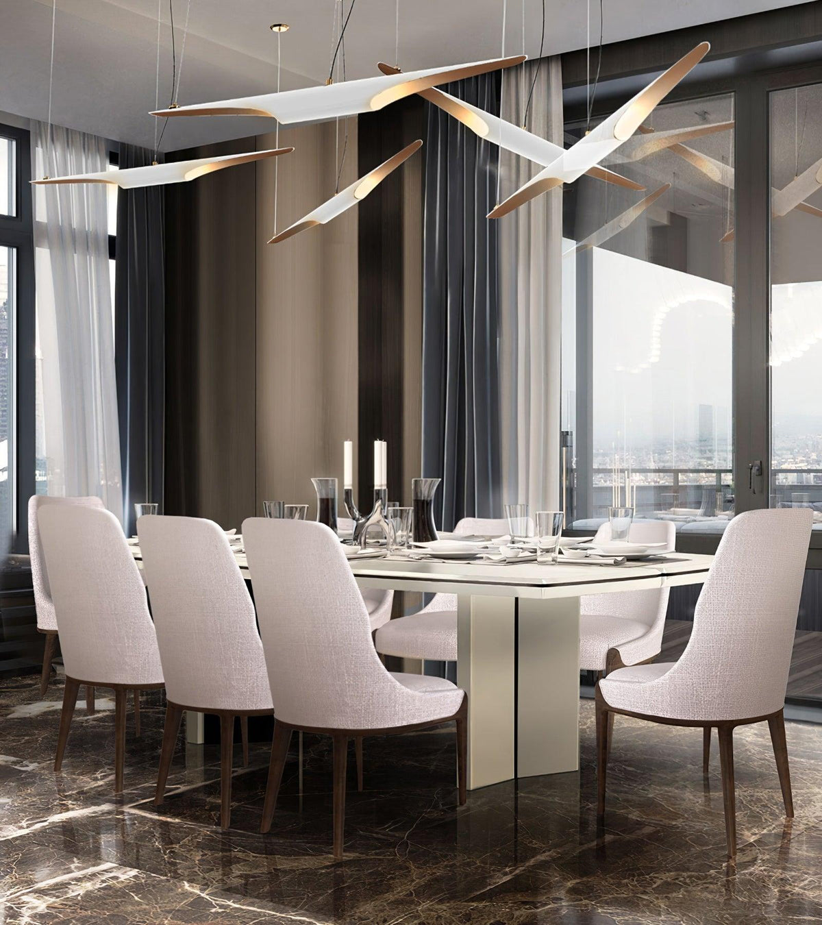 Coltrane Pipe Pendant Light 23.6"