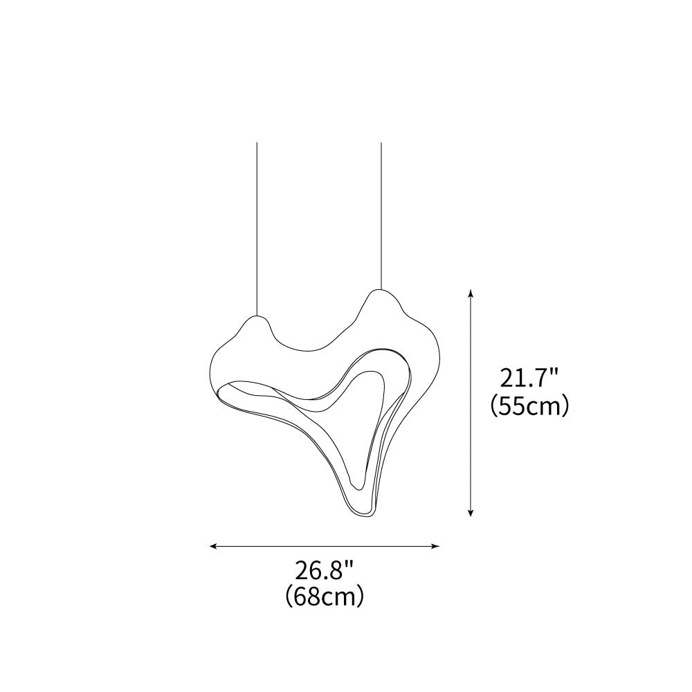 Conch Resin Pendant Lamp 9.8″