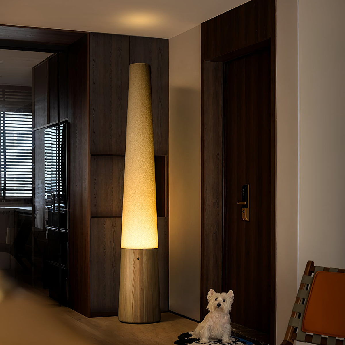 Cone Wooden Floor Lamp
