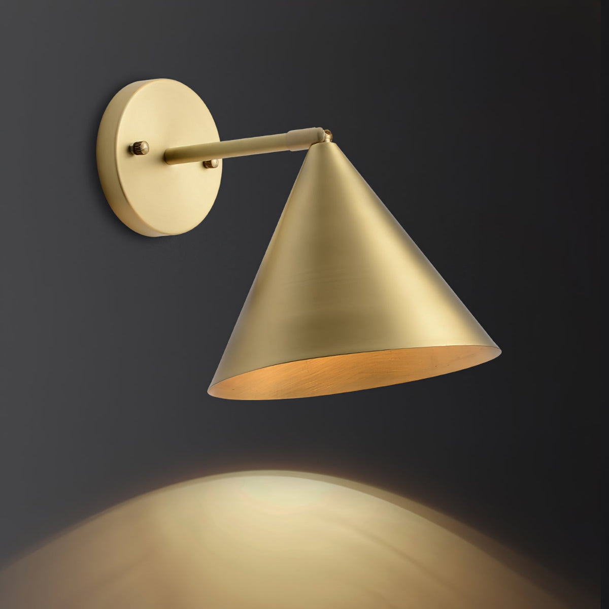 Conica Brass Wall Light