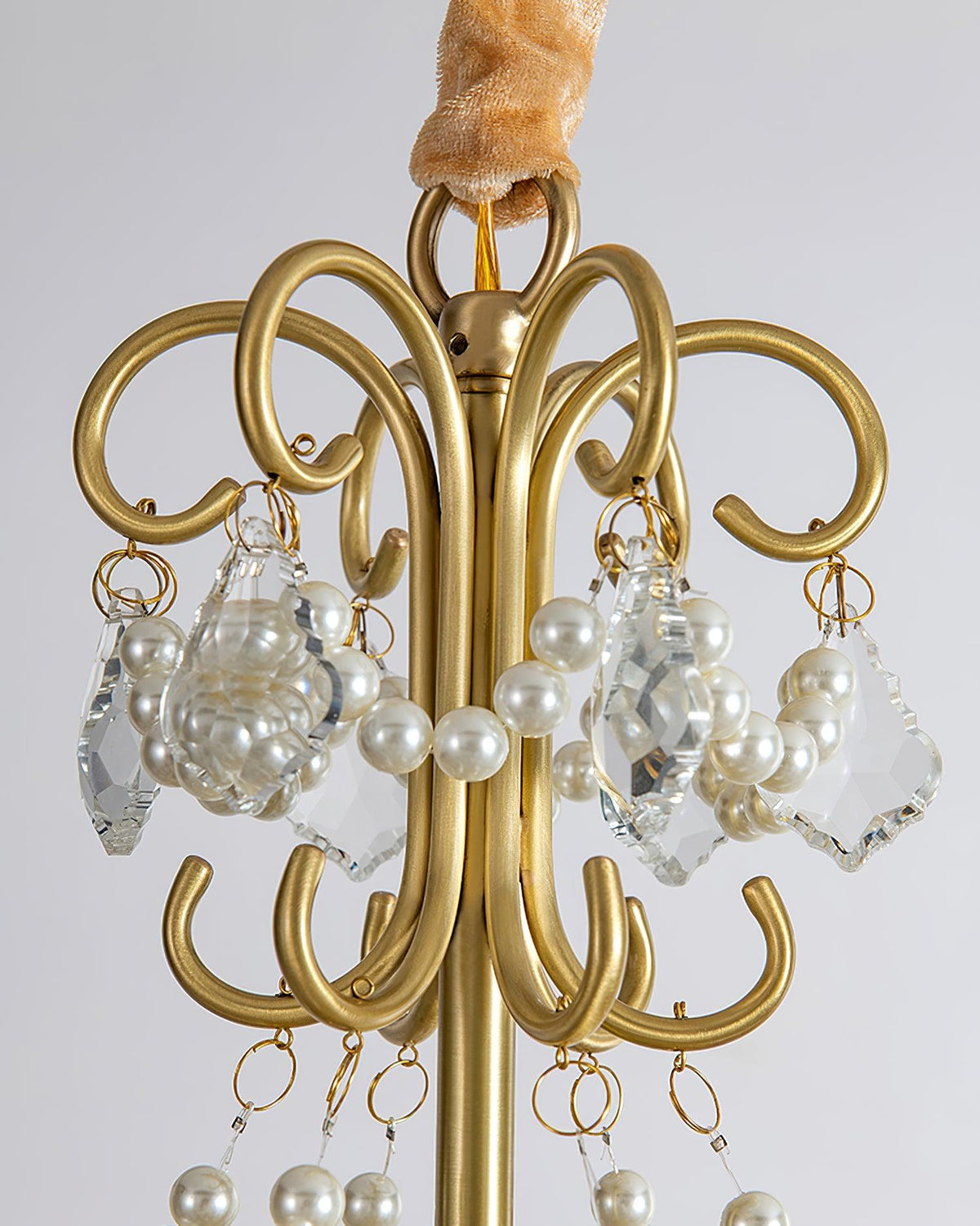 Contemporary Leaves Glass Chandelier