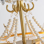 Contemporary Leaves Glass Chandelier