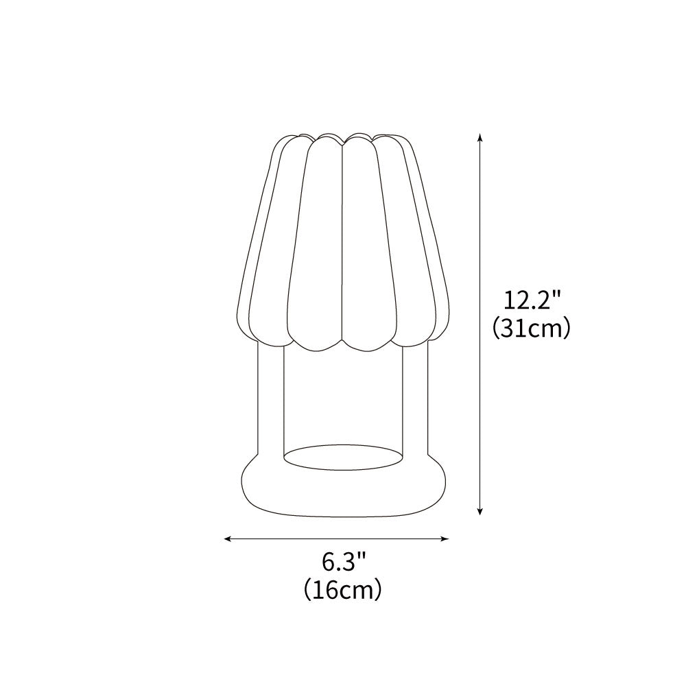 Coral Ice Cream Table Lamp 6.3"