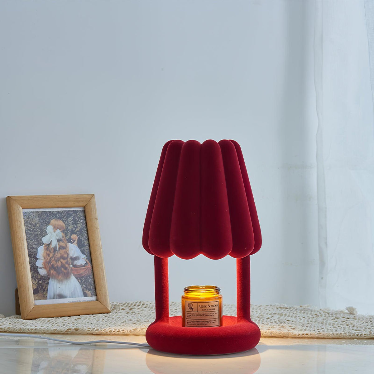 Coral Ice Cream Table Lamp 6.3"
