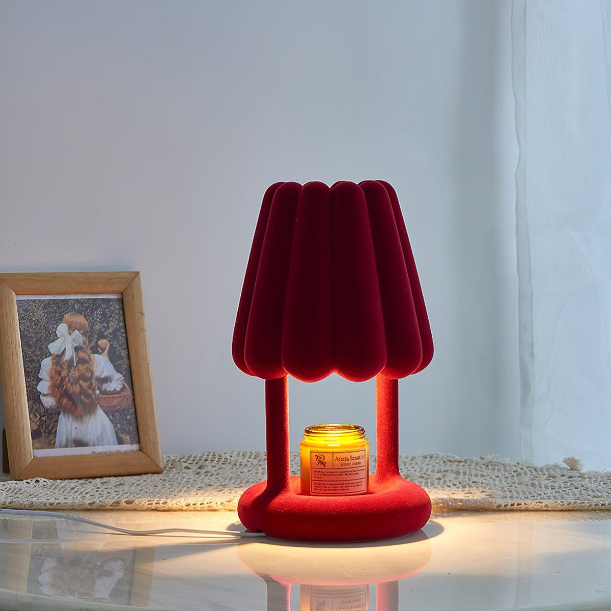 Coral Ice Cream Table Lamp 6.3"