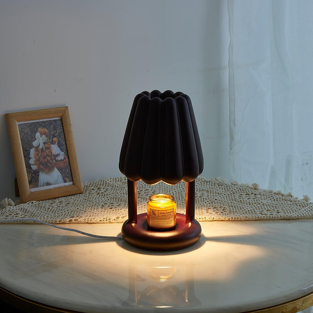 Coral Ice Cream Table Lamp 6.3"