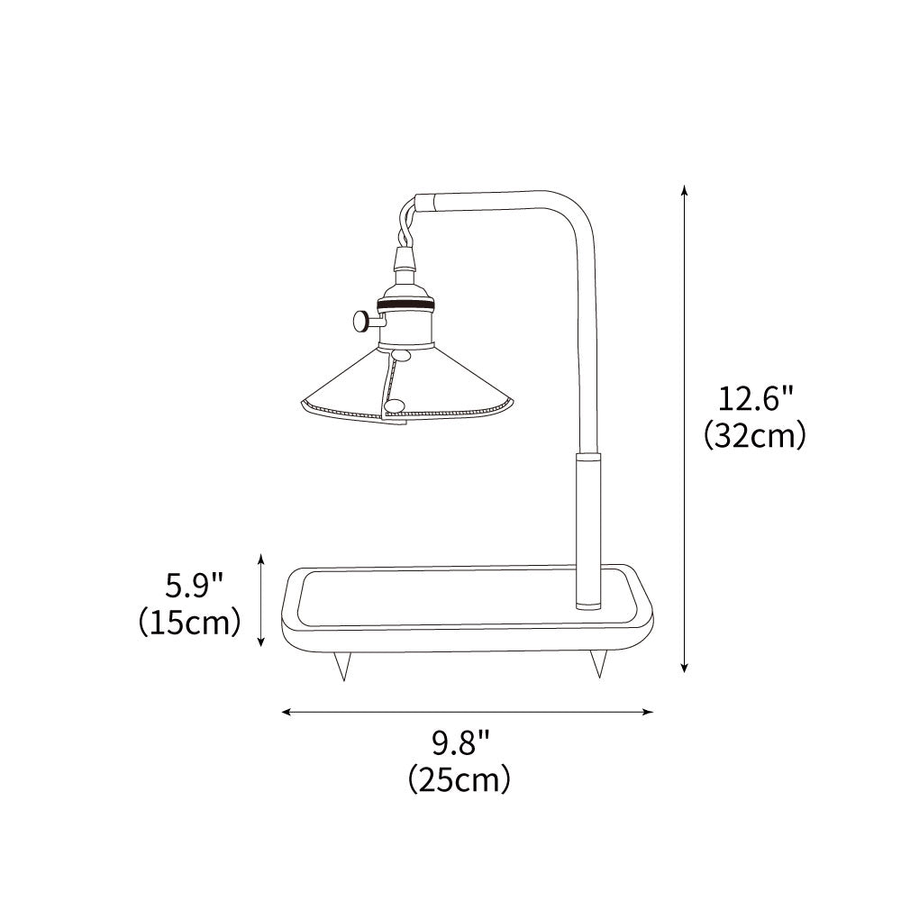 Cordero Retro Table Lamp 9.8"