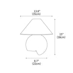 Corner Log Table Lamp 13.8"