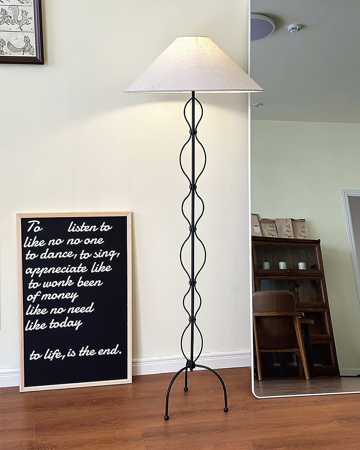 Corner Standing Floor Lamp 19.7"