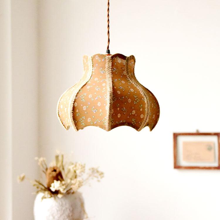 Cotton And Linen Shade Pendant Lamp 11.8"