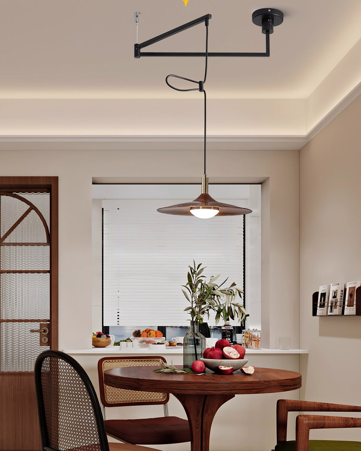 Crane Swing Arm Pendant Lamp