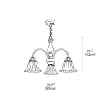 Cream Flower Chandelier