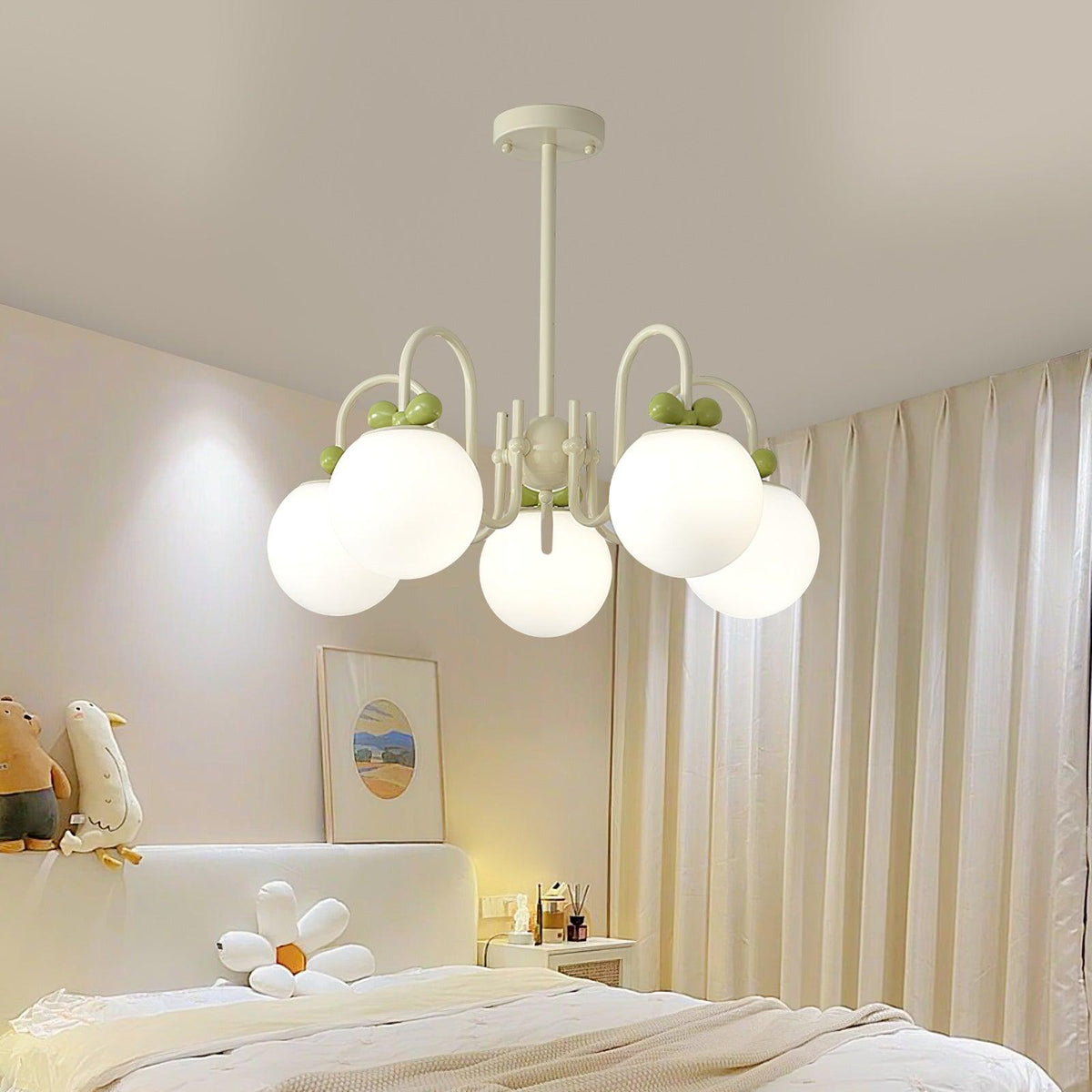 Cream Cherry Chandelier