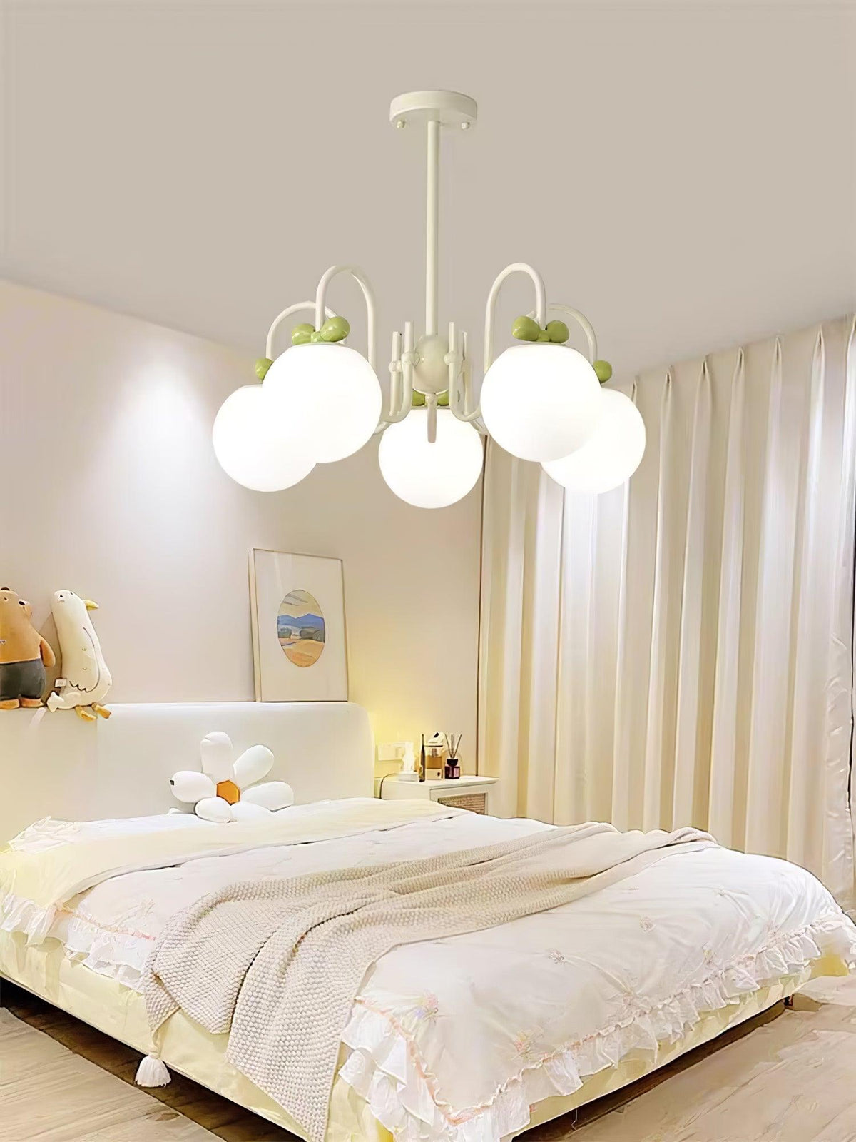 Cream Cherry Chandelier