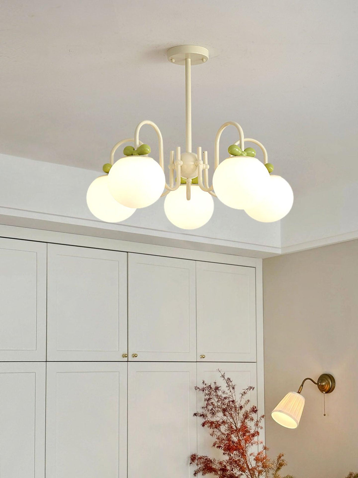 Cream Cherry Chandelier