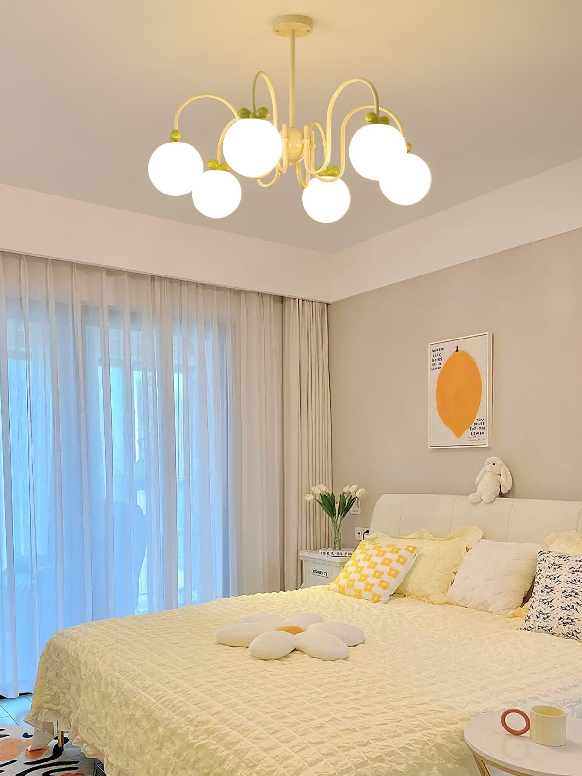 Cream Cherry Chandelier