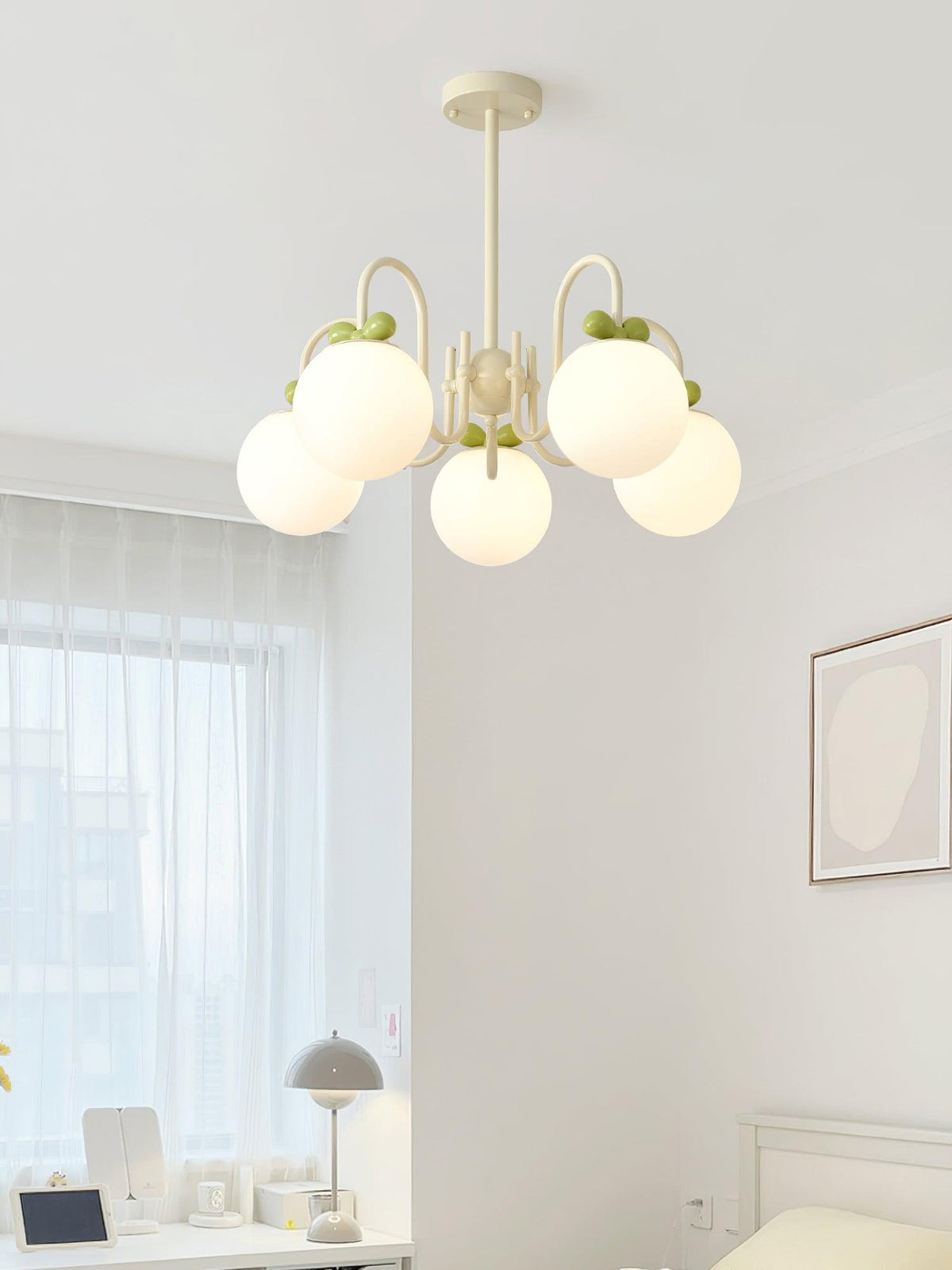 Cream Cherry Chandelier