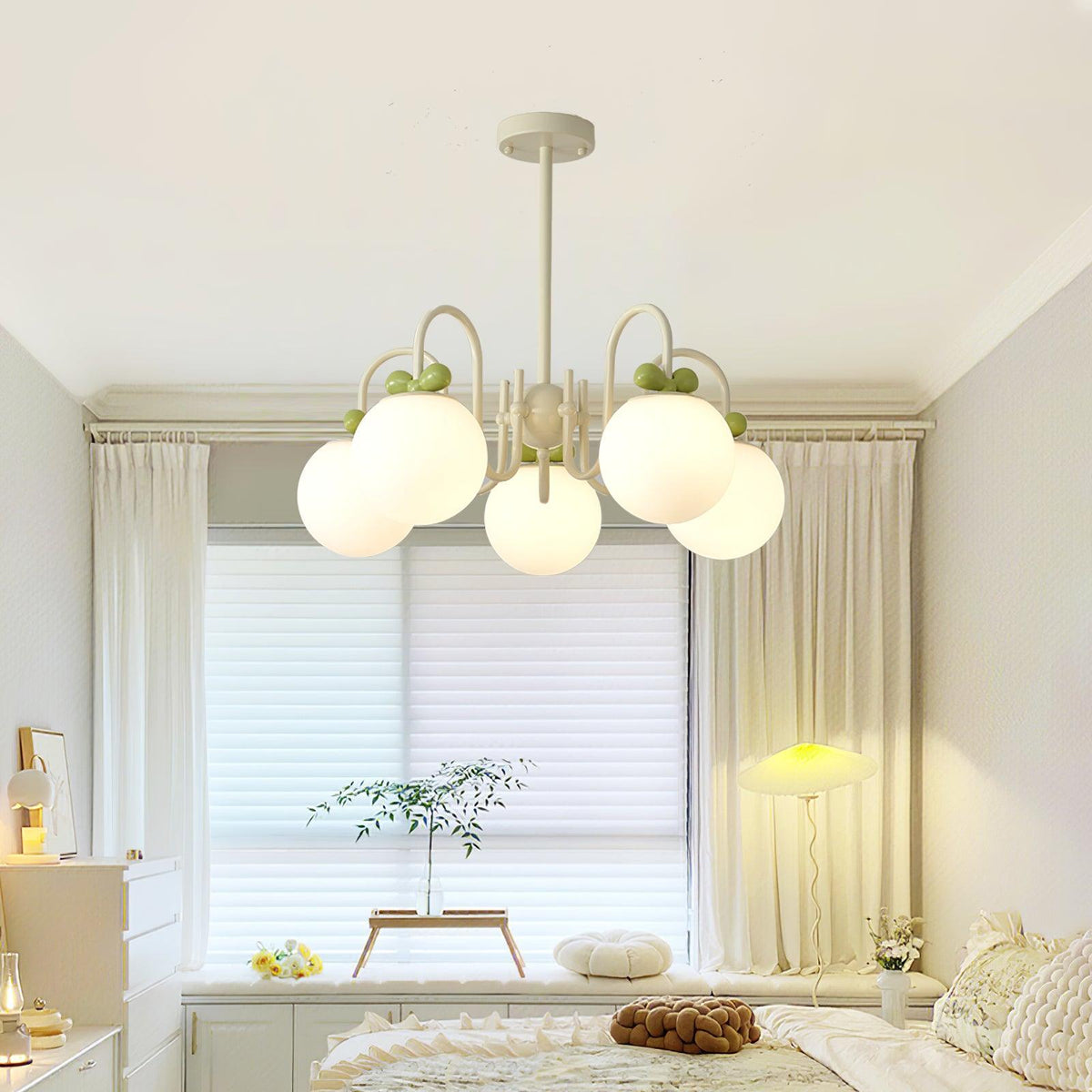 Cream Cherry Chandelier