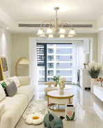 Cream Flower Chandelier