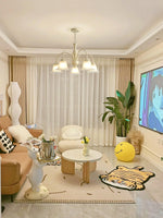 Cream Flower Chandelier