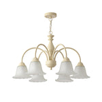 Cream Flower Chandelier