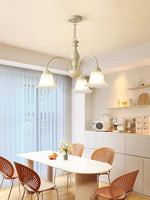 Cream Flower Chandelier