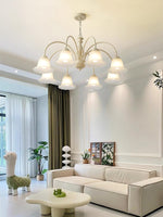 Cream Flower Chandelier