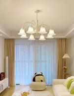 Cream Flower Chandelier