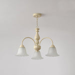 Cream Flower Chandelier