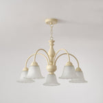 Cream Flower Chandelier
