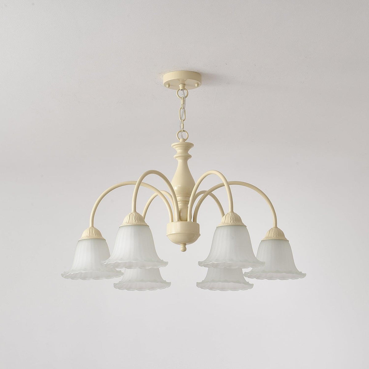 Cream Flower Chandelier