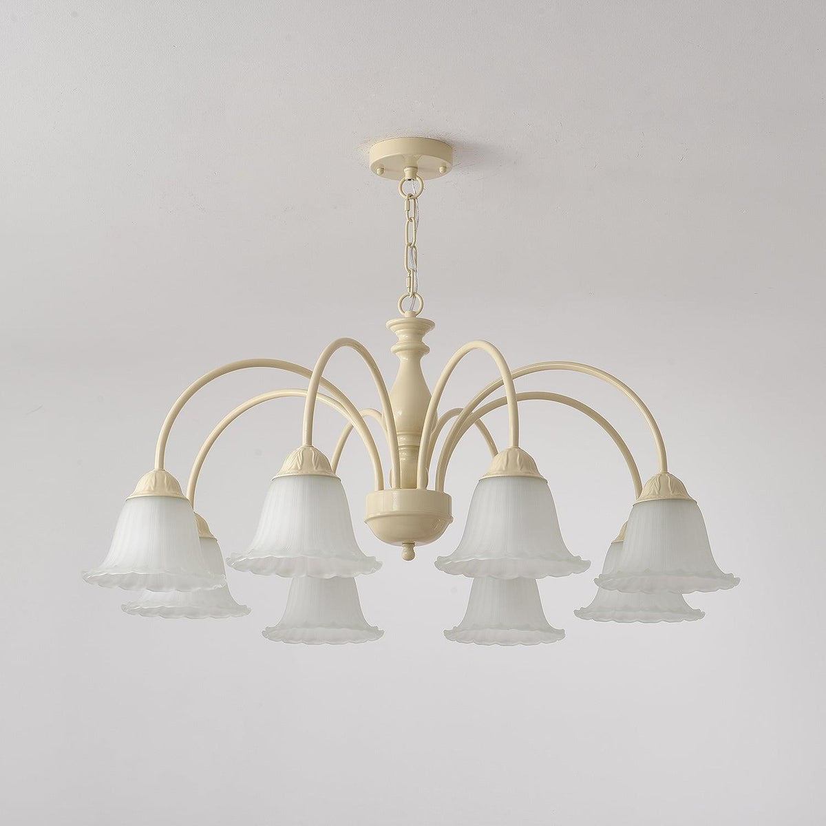Cream Flower Chandelier