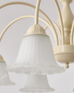 Cream Flower Chandelier