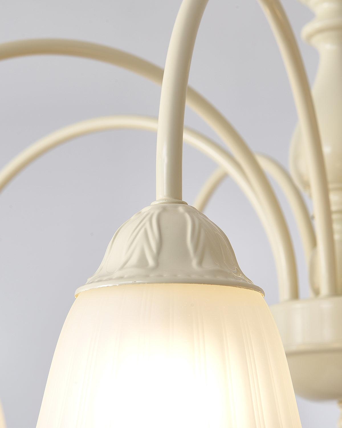 Cream Flower Chandelier