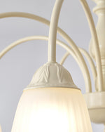 Cream Flower Chandelier