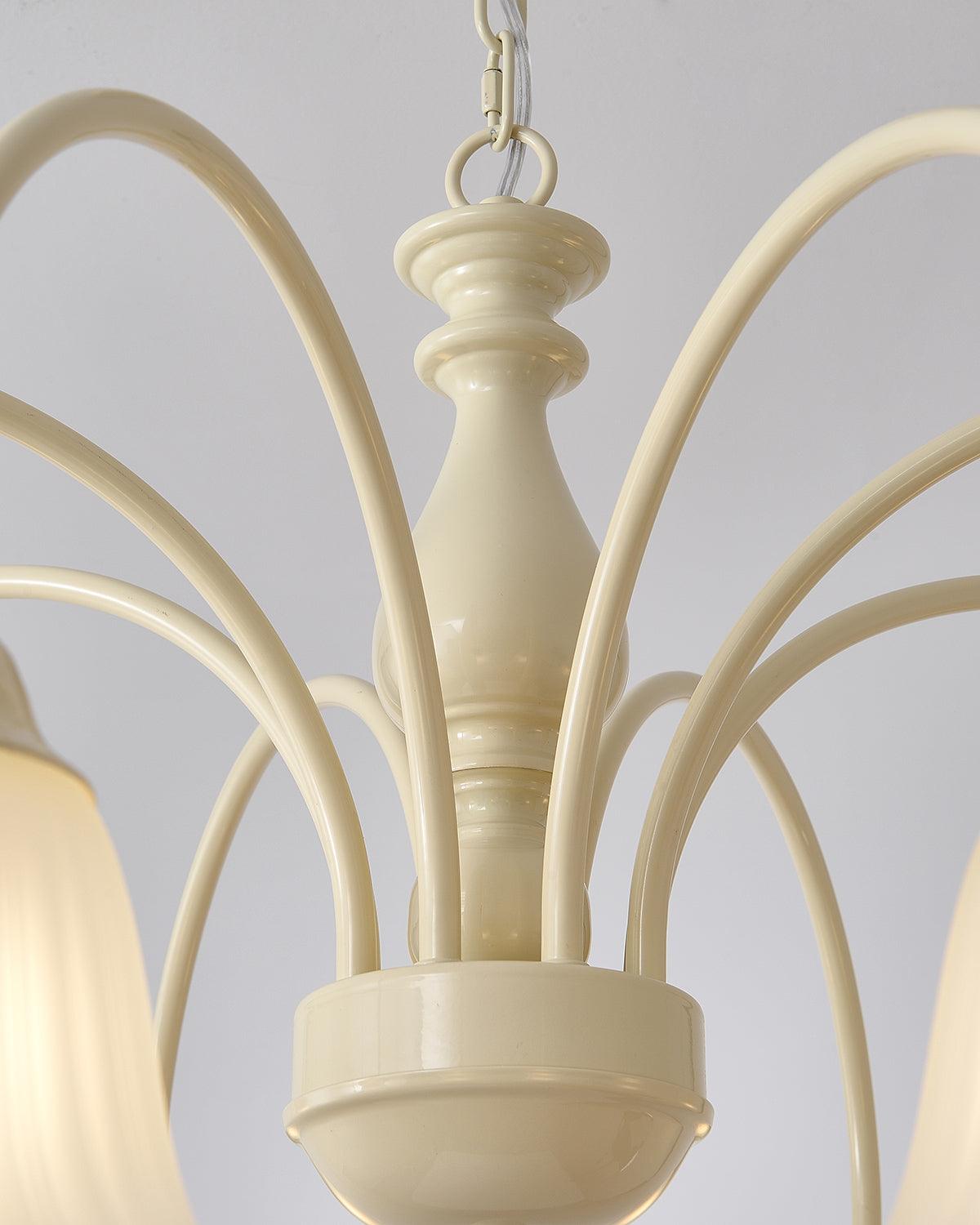 Cream Flower Chandelier