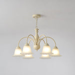 Cream Flower Chandelier