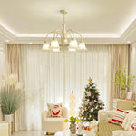 Cream Flower Chandelier