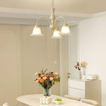 Cream Flower Chandelier