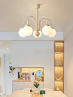 Cream Planet Glass Chandelier