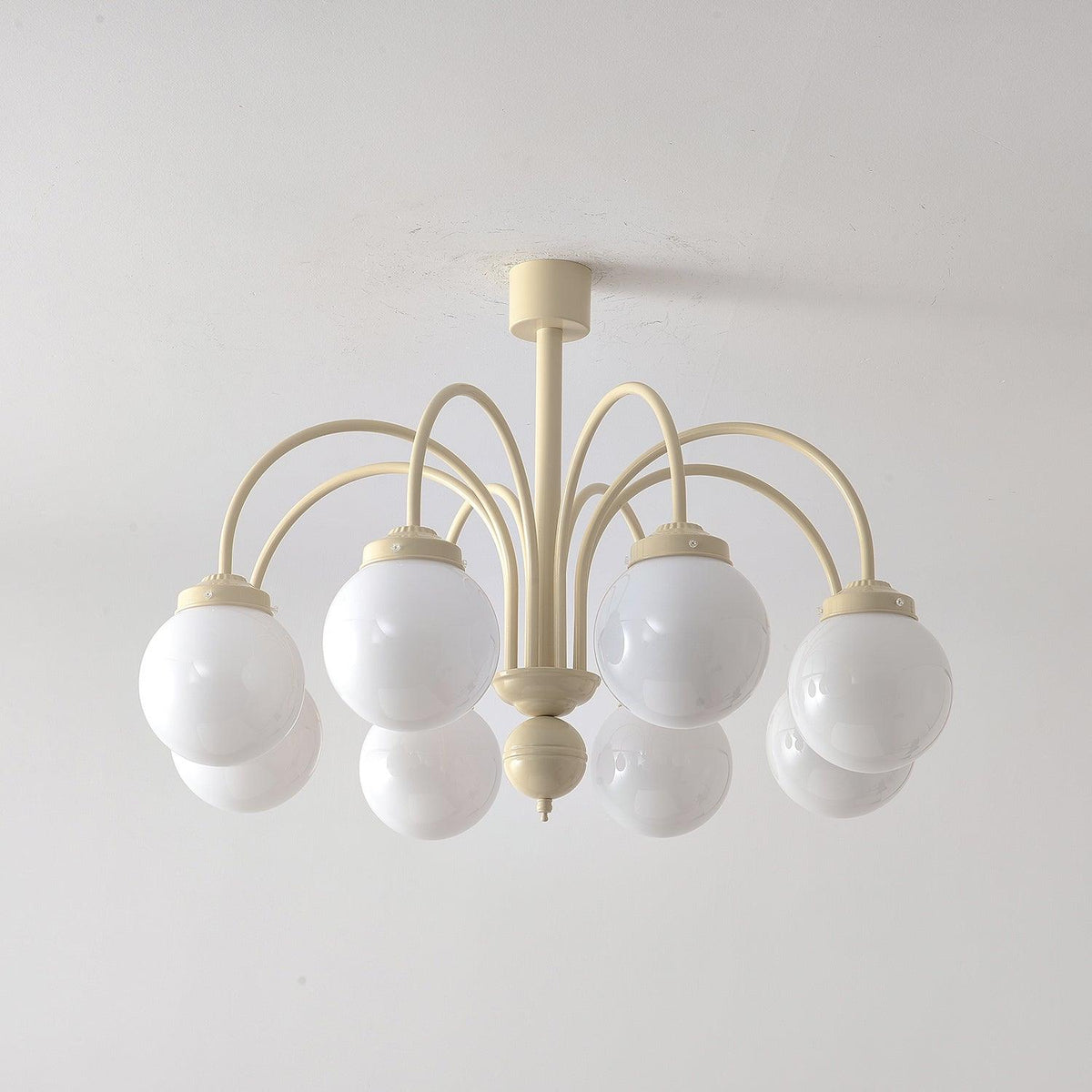 Cream Planet Glass Chandelier