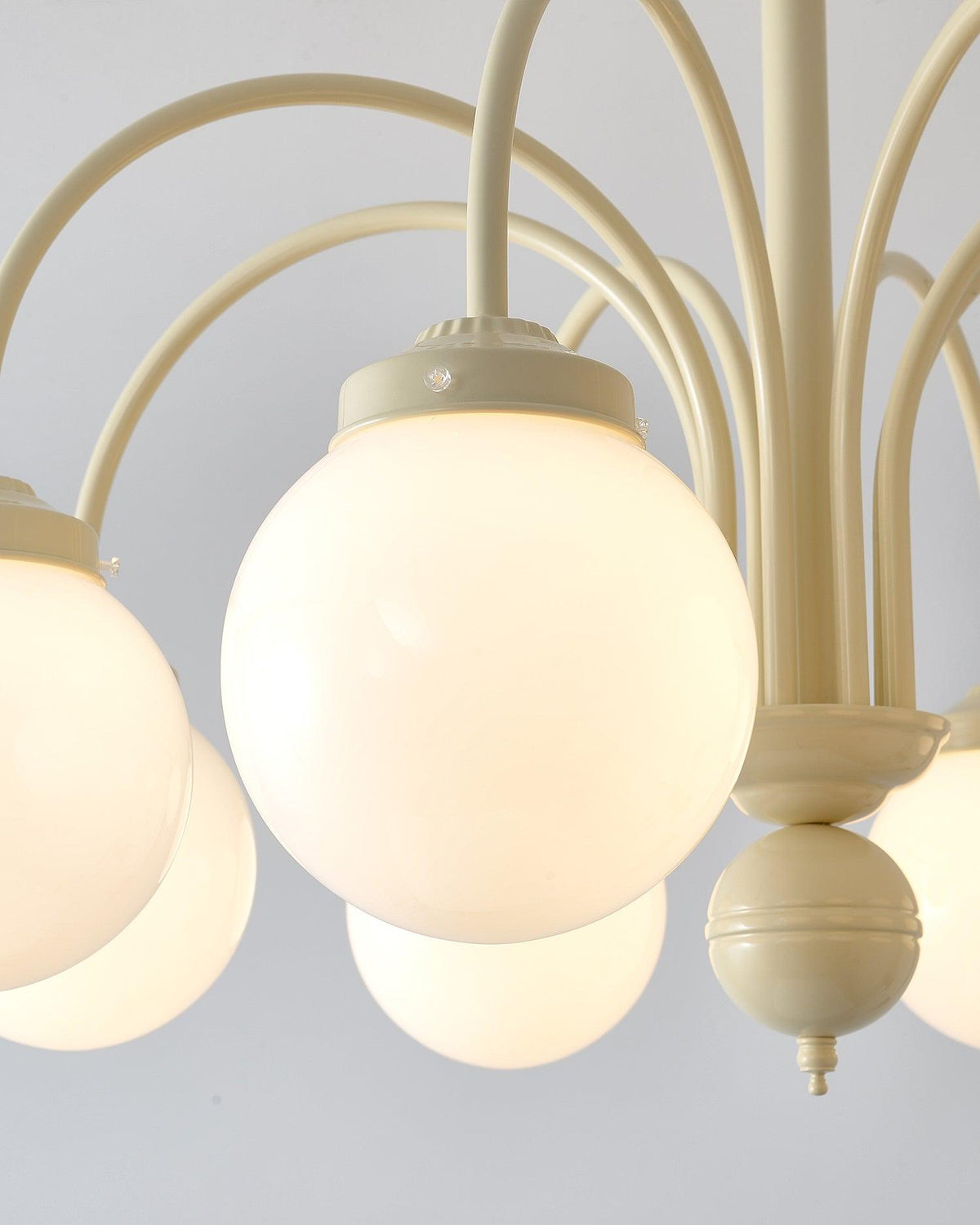 Cream Planet Glass Chandelier