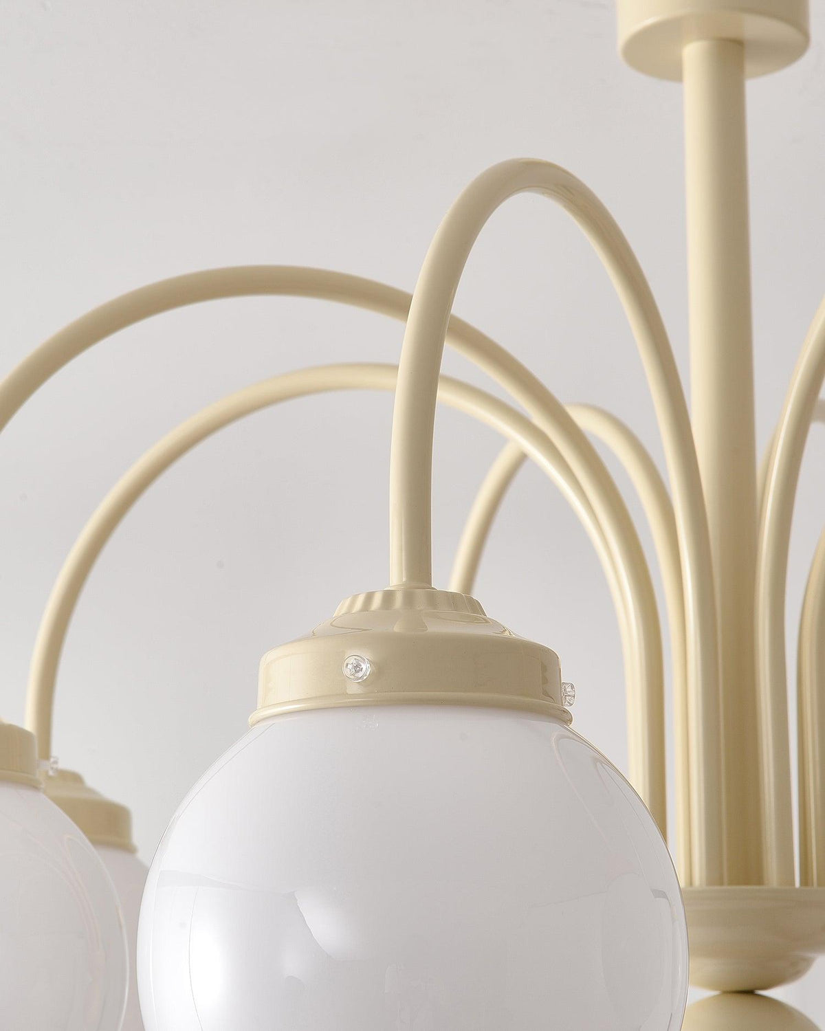 Cream Planet Glass Chandelier