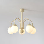 Cream Planet Glass Chandelier