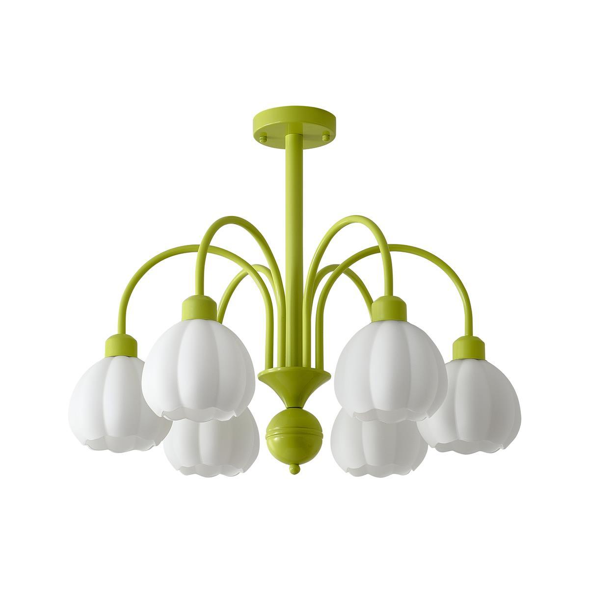 Cream Pumpkin Ball Chandelier