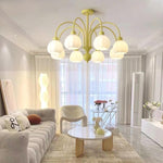 Cream Pumpkin Ball Chandelier